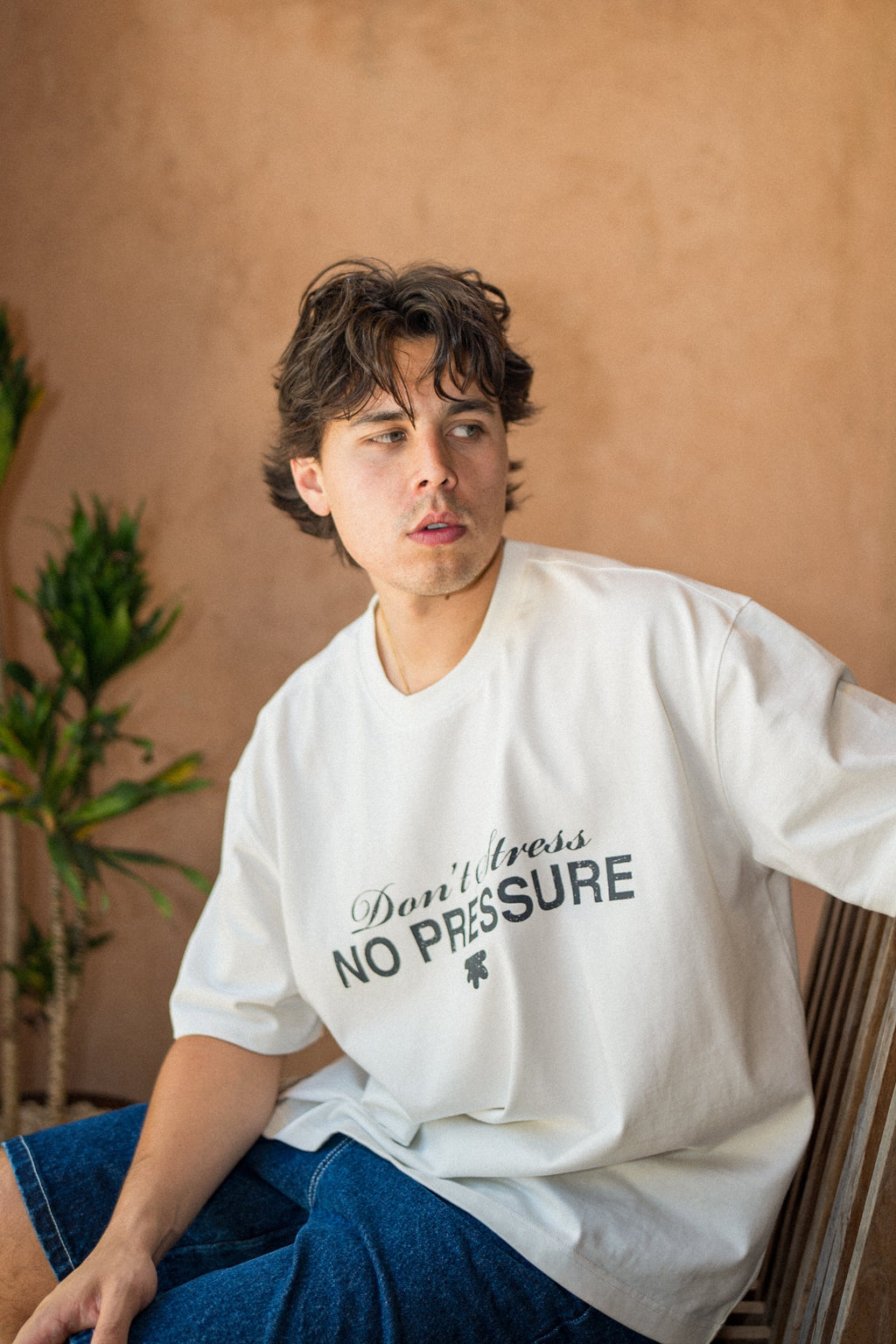 Don't Stress Tee in Cloud