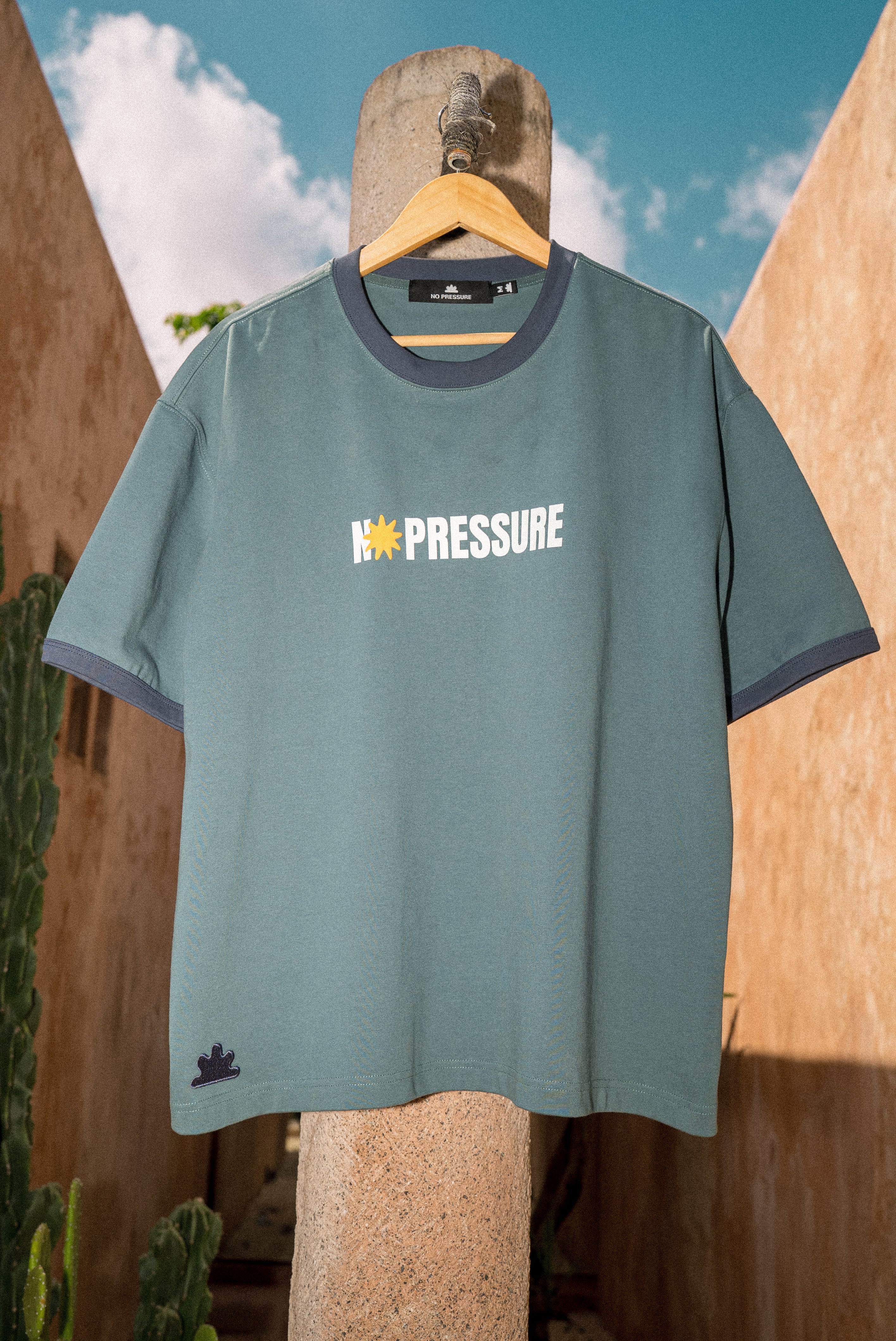 No Pressure Tee in Lagoon