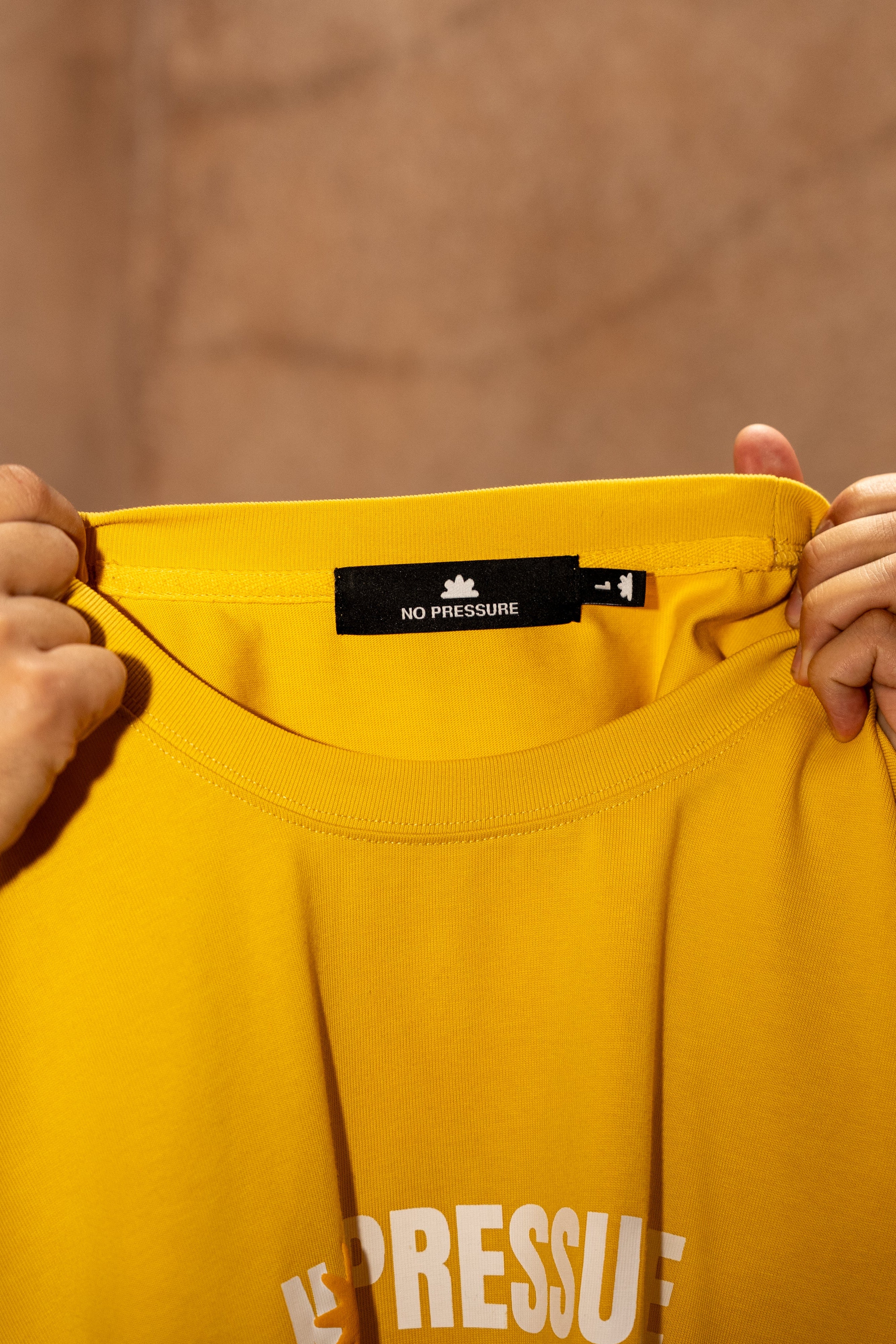 No Pressure Tee in Sunshine