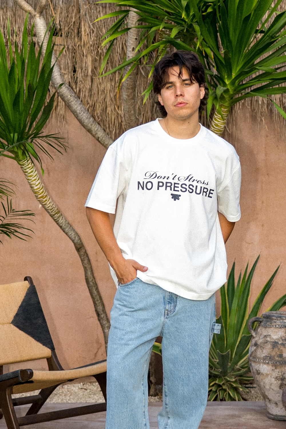 Don't Stress Tee in Cloud