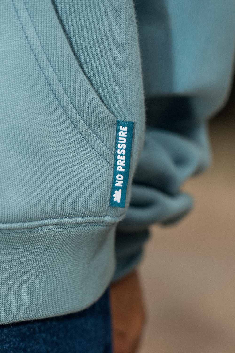 No Pressure Hoodie in Lagoon