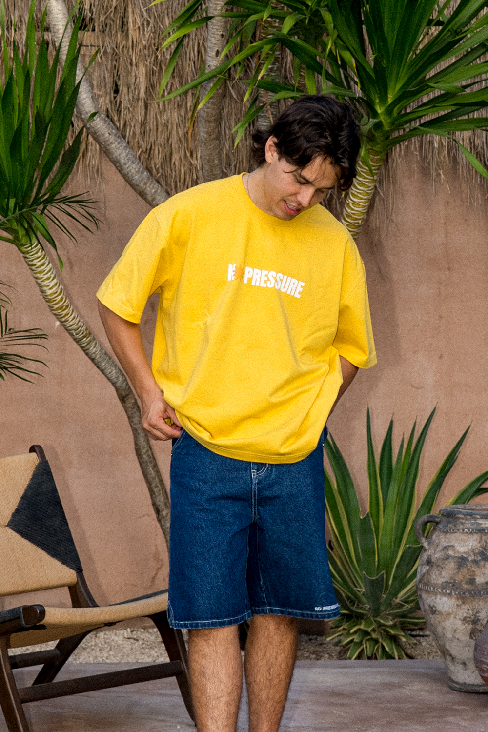 No Pressure Tee in Sunshine