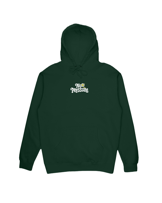 No Pressure | Pine Green Hoodie