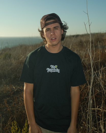 No Pressure | Pine Green Tee