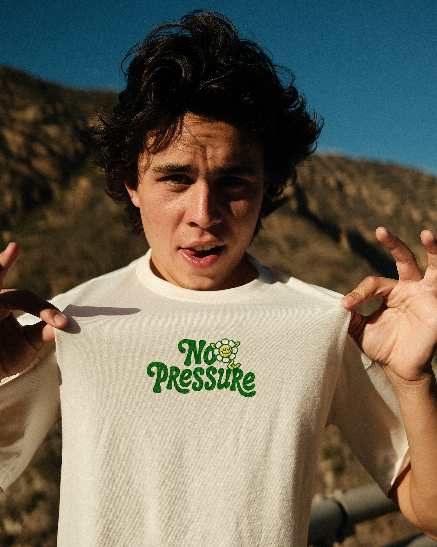 No Pressure | Natural Tee